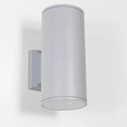 Außenwandleuchten|Moderne Lampen*Easylight Graue Außenlampe HAMBURG 24cm hoch Up Down modern