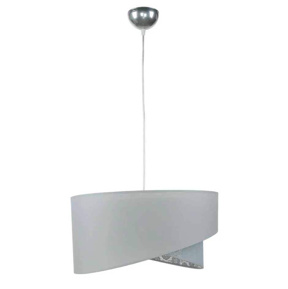 Hängelampen|Esszimmer Lampen*Duolla Graue Hängelampe Stoff Spitze SELMA Schlafzimmer