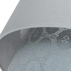 Hängelampen|Esszimmer Lampen*Duolla Graue Hängelampe Stoff Spitze SELMA Schlafzimmer