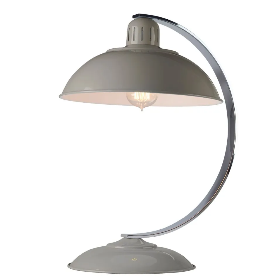 Elstead Graue Tischleuchte SECRETER Bauhaus Büro Lampe< Schreibtischlampen|Designerlampen