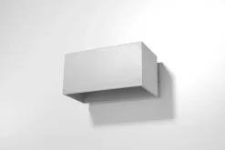 Wandleuchten|Flurlampen*Sollux Graue Wandlampe Aluminium eckig Modern vielseitig