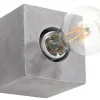 Sollux Graue Wandleuchte Beton eckig Modern dekorativ LABERIA< Flurlampen|Wandleuchten