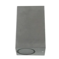 Easylight Graue Wandleuchte für außen Up & Down Spot AALBORG< Moderne Lampen|Moderne Außenleuchten