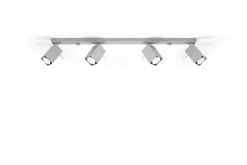 Sollux Grauer Deckenstrahler FALERIA 80 cm lang 4x GU10< Deckenleuchten|Flurlampen