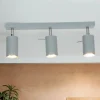 Moderne Lampen|Küchenlampen*Sollux Grauer Deckenstrahler Metall L:45cm 3x GU10 vielseitig
