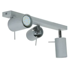 Moderne Lampen|Küchenlampen*Sollux Grauer Deckenstrahler Metall L:45cm 3x GU10 vielseitig