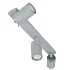 Moderne Lampen|Küchenlampen*Sollux Grauer Deckenstrahler Metall L:45cm 3x GU10 vielseitig