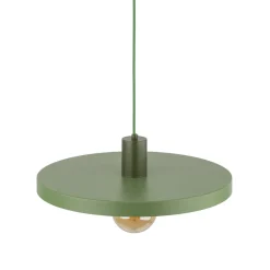 TK Lighting Grüne Hängelampe E27 Ø40 cm rund Vintage Metall< Hängelampen|Bürolampen