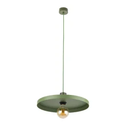 TK Lighting Grüne Hängelampe E27 Ø40 cm rund Vintage Metall< Hängelampen|Bürolampen