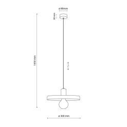 Hängelampen|Bürolampen*TK Lighting Grüne Pendelleuchte E27 Ø30 cm rund Vintage Metall