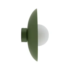TK Lighting Grüne Wandlampe Glaskugel blendarm G9 B:28 cm wohnlich< Wandleuchten|Flurlampen