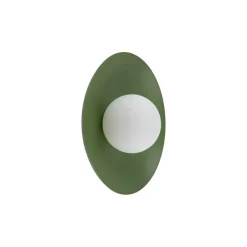 TK Lighting Grüne Wandlampe Glaskugel blendarm G9 B:28 cm wohnlich< Wandleuchten|Flurlampen