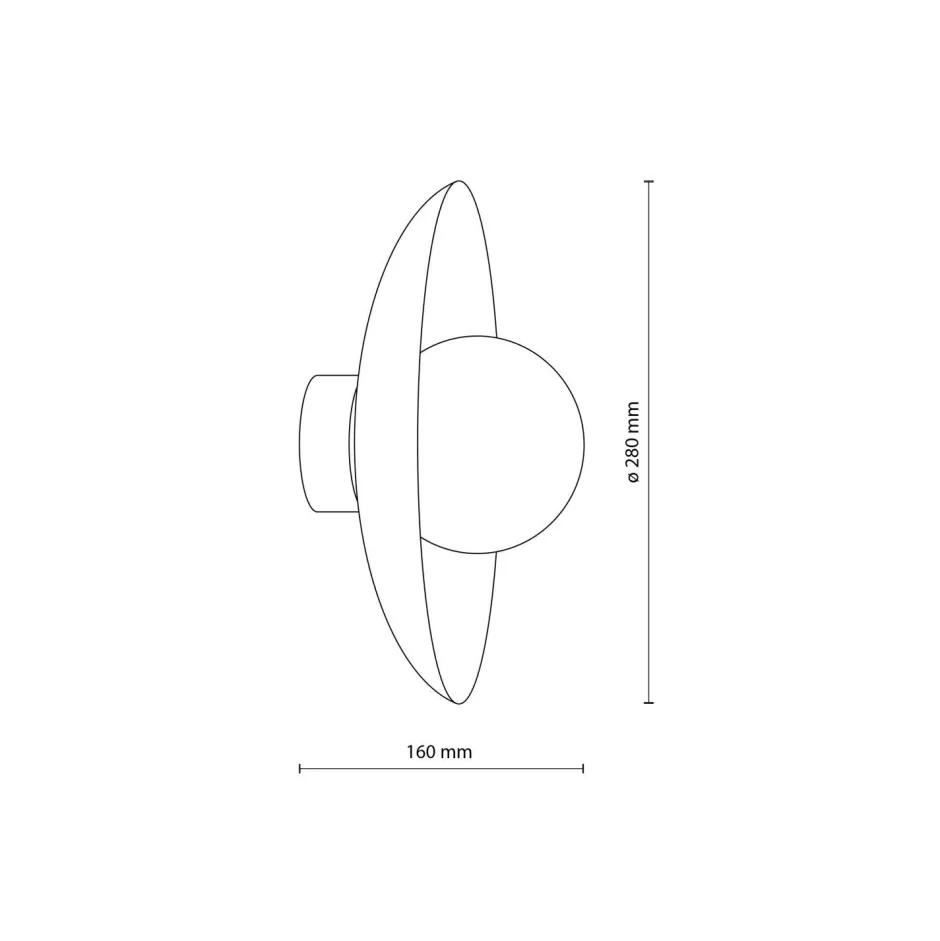 TK Lighting Grüne Wandlampe Glaskugel blendarm G9 B:28 cm wohnlich< Wandleuchten|Flurlampen
