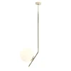 Deckenleuchten|Badezimmer Lampe*ALDEX Große Deckenlampe Glas Metall in Gold Kugel H:95 cm E27