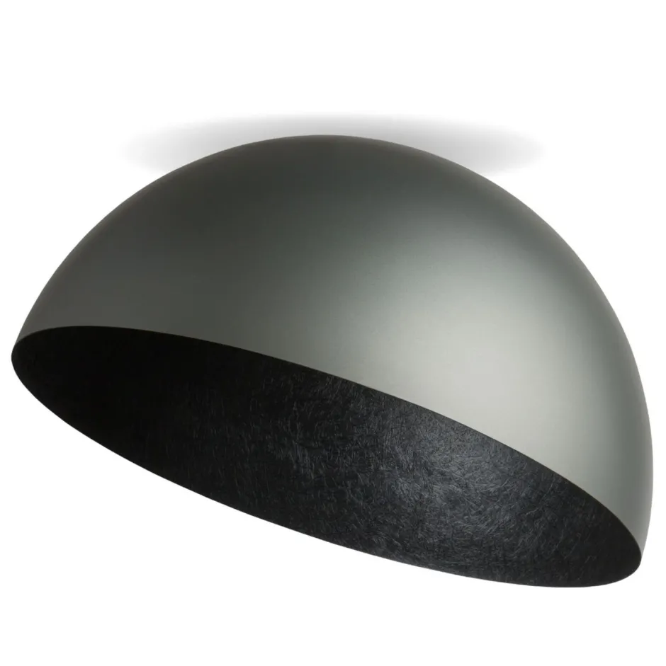 Deckenleuchten|Schlafzimmer Lampen*Sigma Große Deckenleuchte Loft Silber Metall E27 rund Ø70 cm