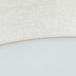 Moderne Lampen|Wohnzimmerlampen*TK Lighting Große Deckenleuchte Stoff Leinen Ø 78 cm rund Grau-Beige