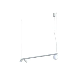 Nowodvorski Große Hängelampe Aluminium Glas 107 cm GU10 G9 Weiß< Hängelampen|Bürolampen