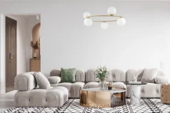 Kugellampen|Moderne Lampen*Sigma Große Hängelampe Modern Metall Glas G9 bis 0,7 m