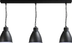 Masterlight Große Hängelampe Schwarz Metall Made in EU Premium< Industrie Lampen|Vintage Lampen