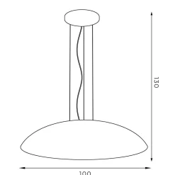 Hängelampen|Bürolampen*Luminex Große Hängelampe Stoff E27 Weiß Gold Ø100 cm rund
