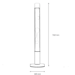Easylight Große Lavalampe ALAN H:76cm Rot Wachs Lila Retro< Retro Lampen|Lavalampen