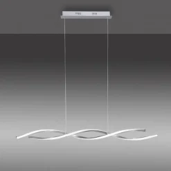 Hängelampen|Bürolampen*Paul Neuhaus Große LED Hängelampe in Stahl 110 cm 3000 K dimmbar