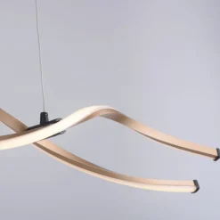 Paul Neuhaus Große LED Hängelampe Schwarz Gold 105 cm 3000 K dimmbar< Hängelampen|Bürolampen