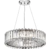 Hängelampen|Wohnzimmerlampen*Elstead Große LED Pendelleuchte Kristall IP44 höhenverstellbar