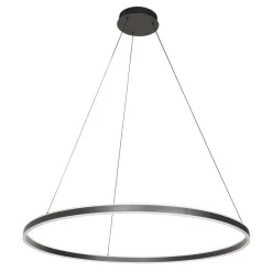 Hängelampen|Led Lampen*Steinhauer Große LED Pendelleuchte Schwarz Ø100 cm 80 W 2700 K