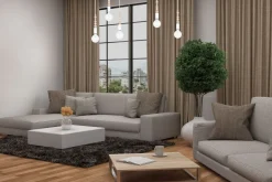 Hängelampen|Bürolampen*Belis Große Spider Pendelleuchte Holz Metall E27 5-flmg Weiß