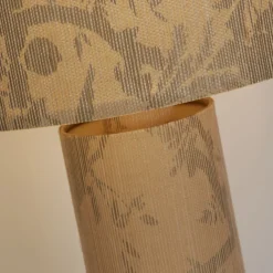 Wohnzimmerlampen|Schlafzimmer Lampen*Searchlight Große Tischleuchte Papier Muster H:66 cm E27 gemütlich