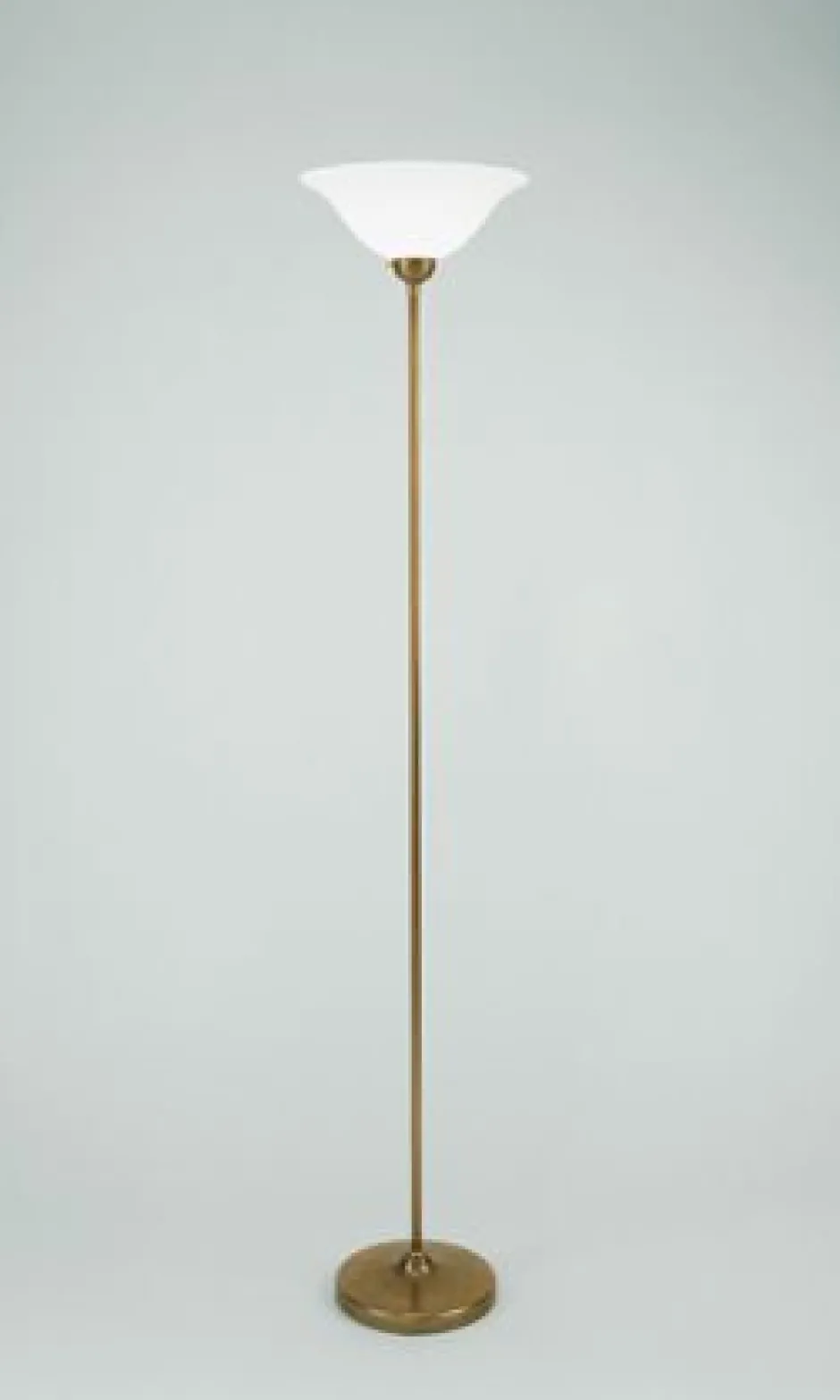 Wohnzimmerlampen|Metall Lampen*Berliner Messingleuchten Großer Deckenfluter Glas Berliner Messing E27 174 cm