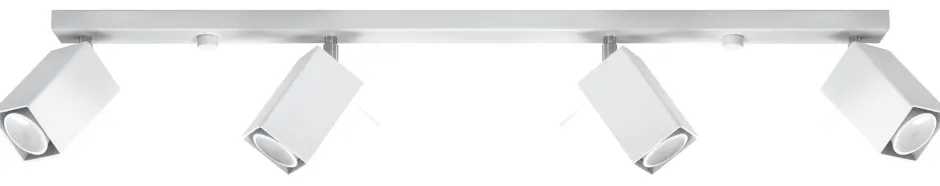 Wohnzimmerlampen|Moderne Lampen*Sollux Großer Deckenstrahler Weiß 80 cm lang Metall FALERIA