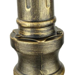 Easylight Großer Kandelaber BREST Gold Antik 3xE27 2,1m hoch< Rustikale Lampen|Wegeleuchten