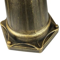 Easylight Großer Kandelaber BREST Gold Antik 3xE27 2,1m hoch< Rustikale Lampen|Wegeleuchten