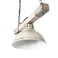 Hängelampen|Esszimmer Lampen*Luminex HAKON Hängeleuchte Shabby Weiß rustikal Vintage