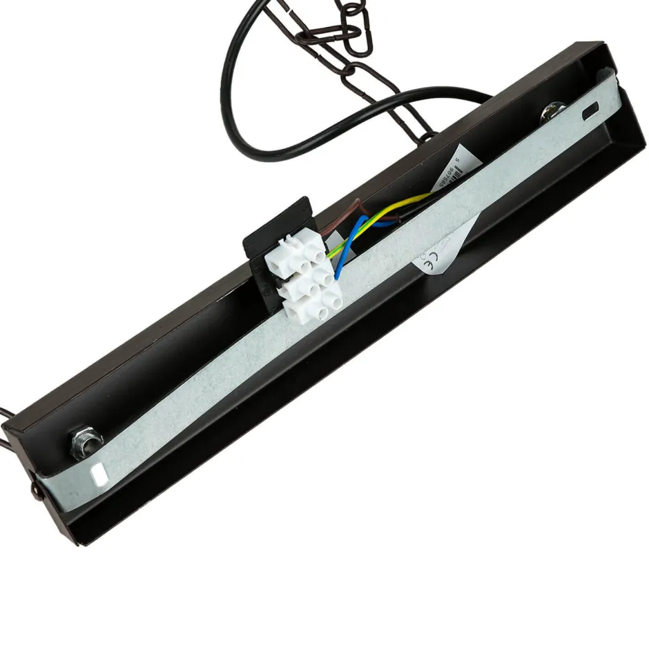 Hängelampen|Esszimmer Lampen*Luminex HAKON Lampe hängend Echt Holz Braun Metall Vintage