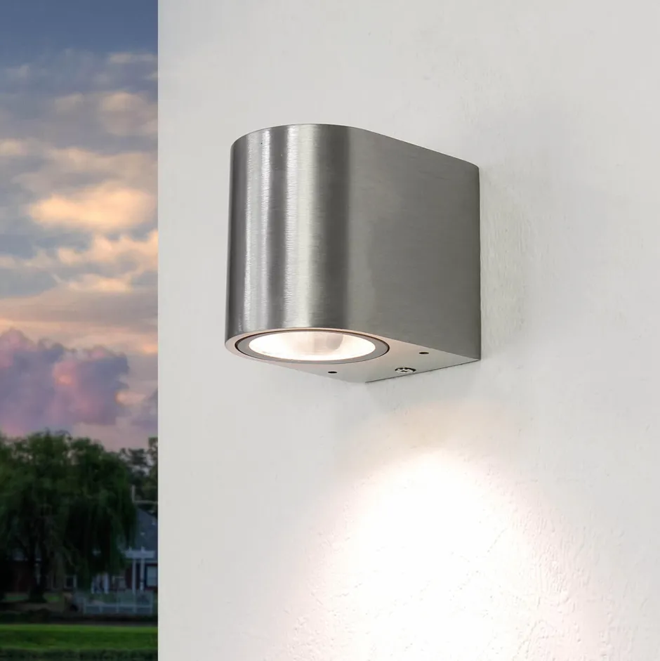 Easylight Halbrunde Außenwandlampe Silber Aluminium AALBORG< Außenwandleuchten|Moderne Lampen