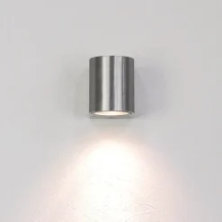 Easylight Halbrunde Außenwandlampe Silber Aluminium AALBORG< Außenwandleuchten|Moderne Lampen