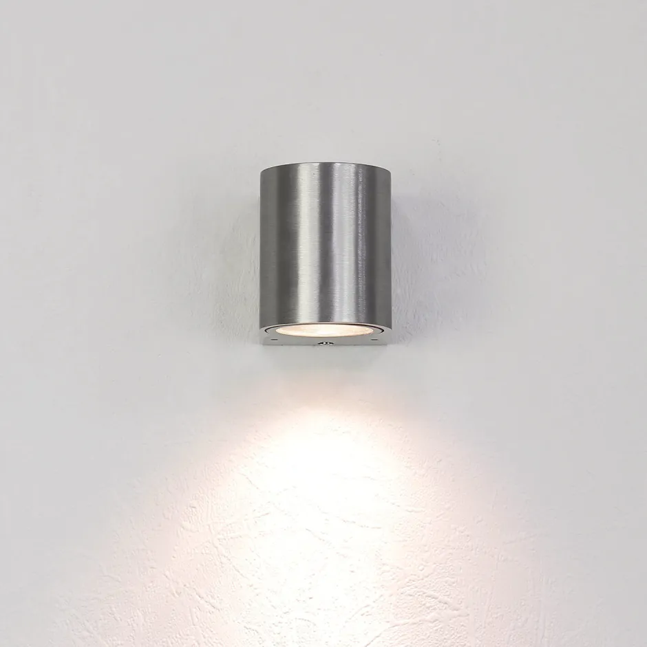 Easylight Halbrunde Außenwandlampe Silber Aluminium AALBORG< Außenwandleuchten|Moderne Lampen