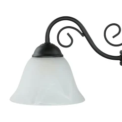 Hängelampen|Esszimmer Lampen*Easylight Höhenverstellbare Hängeleuchte mit Glasschirm rustikal in Weiß