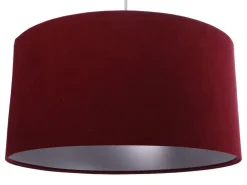 BPS Koncept Hängelampe AIMEE Rot Silber Ø40cm Retro rund Esstisch< Hängelampen|Esszimmer Lampen