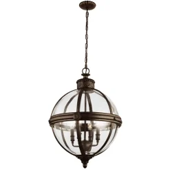 Hängelampen|Wohnzimmerlampen*Elstead Hängelampe Antik in Bronze Vintage rund Esstisch