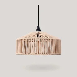 Metall Lampen|Hängeleuchten Außen*Newgarden Hängelampe außen E27 IP54 D: 30 cm Seil Lampenschirm