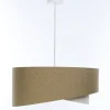 BPS Koncept Hängelampe Beige Creme 45 cm E27 verstellbar Stoffschirm< Hängelampen|Bürolampen