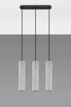 Wohnzimmerlampen|Betonlampen*Sollux Hängelampe Beton Schirm wohnlich BRENNA Pendelleuchte