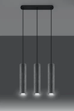 Wohnzimmerlampen|Betonlampen*Sollux Hängelampe Beton Schirm wohnlich BRENNA Pendelleuchte