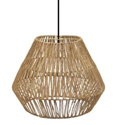 Schlafzimmer Lampen|Wohnzimmerlampen*Newgarden Hängelampe Boho Ø 40 cm Korb Schirm Natur Modern E27
