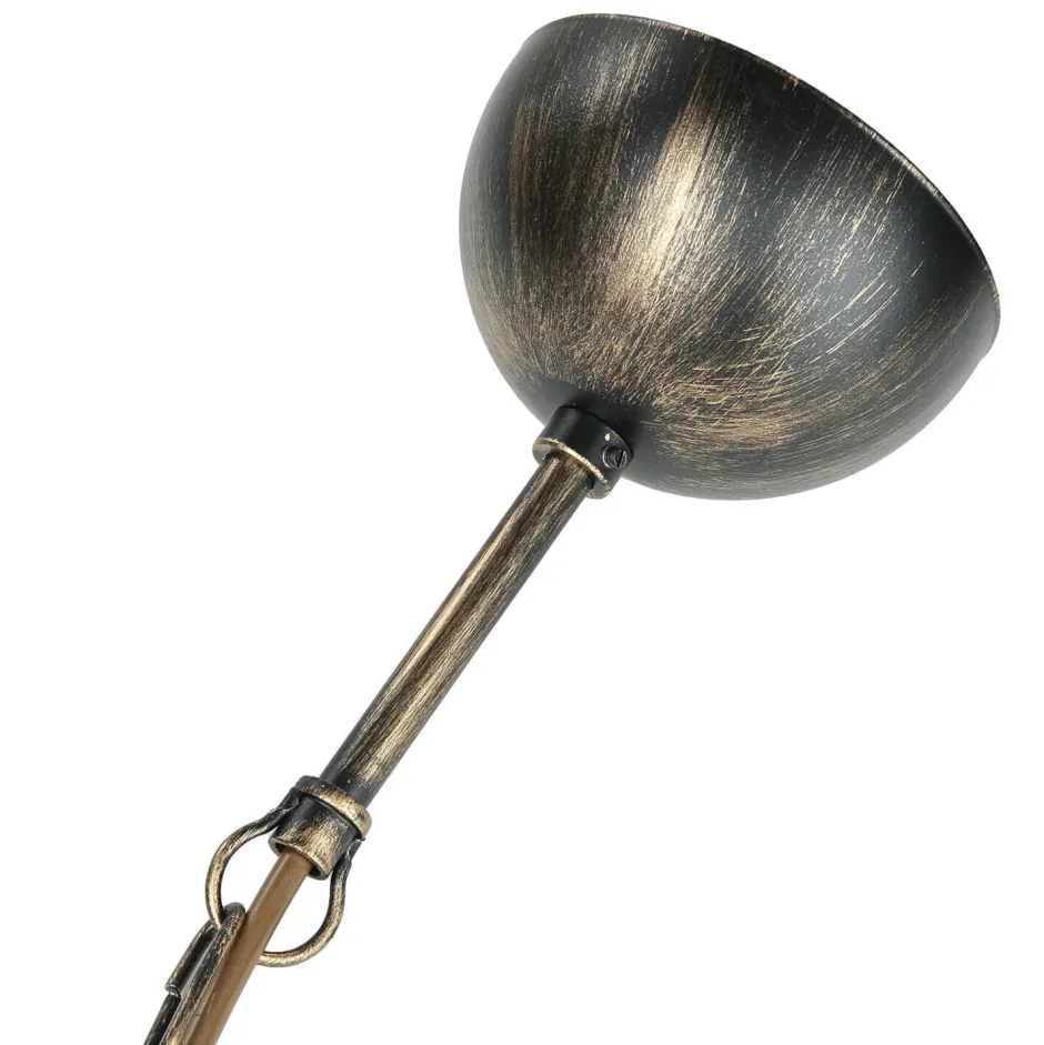 Hängelampen|Esszimmer Lampen*Jupiter Hängelampe Braun antik Jugendstil Esstisch 5xE27