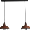Masterlight Hängelampe Braun Antik Ziergitter Ø25cm L:70cm E27< Hängelampen|Industrie Lampen